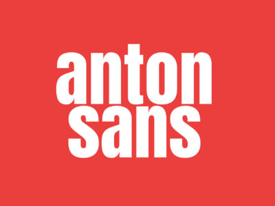 anton sans font preview